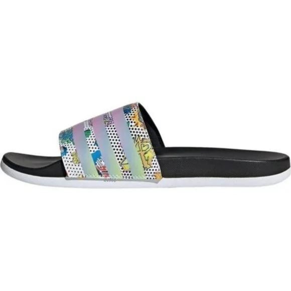 New Adidas Men's Adilette Comfort Slides Sandals - Picture 4 of 6
